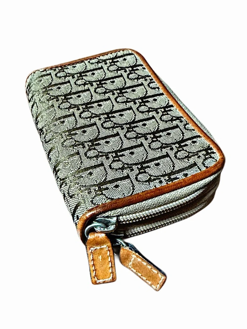 Authentic Christian Dior Trotter Compact Wallet/Key Holder
